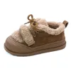 Boots Children's Cotton Shoes Winter Soft Sole Flat For Boys And Girls Lamb Fleece Casual Warm