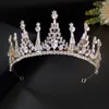 Pinces à cheveux, bijoux couronne de mariage, couvre-chef de mariée pour femme, strass baroques, diadèmes en cristal, accessoires de tête de fête