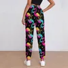 Pantalon femme coloré flamant imprimé Jogger dames Animal Art maison pantalons de survêtement motif de printemps Streetwear grande taille pantalon idée cadeau