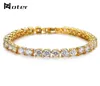 Noter Tennis Bracelets Men Boys Micro Crystal Braslet Male Hand Jewelry Charm Gold Silvercolor Chain Link Braclet Armband6101175