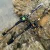 Рыболовные аксессуары G DA Baitcasting Combos Удочка из углеродного волокна 17 1BB Катушки Набор снастей для окуня, форели и лосося 231212