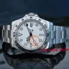 2 Färgval 42mm 2813 Rörelse med Asien 2813 Modifierad Explorer White Dial Black II MEN Watch Watches264Z