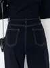 Dżinsy damskie jitimoky wełna gruba prosta luźna zima zimowa ciepła mama vintage dżinsowe spodnie nóg 231213