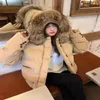 Women's Down Parkas Winter Dongdaemun Big Fur Collar Down Jacket Women's Short Loose Woasual Thicking Small Coat 231212