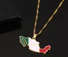 Collana della bandiera della mappa del Messico FASHIL FASHIL CAMPIO DONNA SPEATRO COLLARE SPECIALE GIORNO Nazionale Gift Gioielli Collacce a ciondoli 9495992