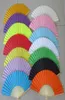 Wholesummer Style Ladies Bambu Paper Fan Hollow Out Hand Folding Fans Decoration Favor Outdoor Wedding Party1259603