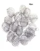 50pcs 2530mm Plated Spiral Bead Cage Charms Pendants Hanging Hollow Lantern Ball Spring Pendant for Women and Men Jewelry Making2511247