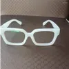 Sonnenbrille Art der echten PO für Frauen Sonnenschirme sowohl Männer als auch Jade transparente Brille227z