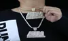 Chains Iced Out Letters ATM Pendant Gold Color Hiphop Necklaces 2 Colors 5A Zircon Tennis Chain For Men039s Hip Hop Jewelry Gif3766024