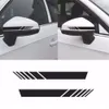 Yeni 2pcs Evrensel Otomatik Araba Sticker Solmayan Moda Renk Stripe Araba Sticker Yarış Şeritleri Yan Dik Görünüm Ayna Dekor Dekala