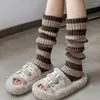 Frauen Socken Y2K JK Lolita Beinwärmer Mädchen Frühling Herbst Gestrickte Fuß Abdeckung Lange Schwarz Punk Gothic Häkeln Boot Manschetten