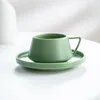 Canecas Simples Cor Sólida Copo Cerâmico Estilo Nórdico Caneca Home Office Café Café Alta Beleza Presente Amigo Moda Presentes