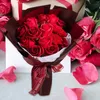 Dekorativa blommor Bukett Valentines Day Soap Rose Flower Artificial Decoration for Engagement Party Mors ceremoni