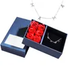 Colliers pendants Collier de lettres maman en coffret artificiel Box de rangement d'anniversaire d'anniversaire