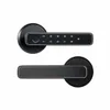 Cerraduras de puertas Tuya Bluetooth Smart Fingerprint Lock con contraseña Desbloqueo de llave mecánica para una sola manija de madera Smartlife M4 231212