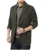 Costumes pour hommes Blazer hommes printemps automne décontracté lavé coton costume manteau vêtements pour hommes taille M-4XL