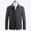 Men's Suits Male Fit Blazers Jackets And Coats Men Woollen Cashmere Overcoats Lapel Collar Business Casual 4