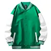 Мужские куртки, весенне-осенняя и зимняя студенческая американская бейсбольная куртка, свободная простая мужская одежда в тон, 231212