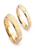 2021 Nuovo Fashion Gold Colore inossidabile Groove Coppia Ring Elegante anello di amante opaco per Women and Men Wedding Besta Gioielli6310673