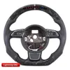 LED Performance Steering Wheel for Audi A6 A7 Real Carbon Fiber Car Accessories