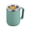 Water Bottles 450ml Vacuum Mug With Lid Handle Double-Wall Stainless Steel And Portable Insulated Cup For Traveling