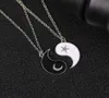 Anhänger Halsketten 2 PCs Yin Yang Moon Star für Frauen Männer Taichi Viel Glück Paar Halskette Schmuck Charme Friendship Gift6030623