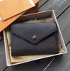 Hurtowa luksusowa projektantka portfele portfele torebka Karta Uchwyt Kobiet Dziewczyny z kwiatami pudełkowymi litery Grid Wysoka jakość zniżki