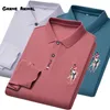 Polo Polo koszulka męska Męskie stałe kolorowe klapy Business Formalne koszule swobodne hafty krótkie męskie koszulki Podstawowe luźne najlepsze 231212