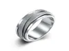 8mm Fashion Spinner Rostfritt stål Parringar för män Kvinnor sned ränder Trend Titanium Wedding Ring Jewelry Gift7557011