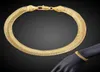 New 8mm Chain Bracelet Good Quality Gold Filled Soft Bone Link on Hand Fashion Party Christmas Gifts for Women Men 21cm13651337940704