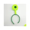 Accessori per capelli Shrek Orecchie a forcina Fascia per la testa Cerchio Halloween Bambini Adt Mostra Cerchio per capelli Costume per feste Articolo Forniture per mascherata Dhm6H