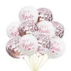 1 ensemble de ballons en forme de lettres de la future mariée, 16 pouces, en or Rose, en aluminium, décoration de fête de mariage, fournitures pour enterrement de vie de jeune fille, 269N