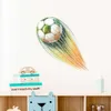 Voando futebol futebol adesivos de parede para quarto das crianças menino decalques de parede casa adesivos decorativos decoração da parede papel de parede