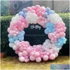 Inne imprezy imprezowe zapasy imprezy Inne imprezy Materiały Pastel Pink Blue Balloons Arch Garland Kit Boys Gender Upewnij się Baby Showe Dh6cm