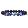 ビーズストランドシャイニーブルーサンドストーンブレスレットメンズファッション2021販売8 mm Imperial Jaspers Beads Natural Gem Stone HealingEner8889975