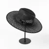 Ampla borda chapéus balde moda mulheres oco out praia mão tecido verão chapéu de sol suncreen senhoras grande panamá no feriado atacado 231213