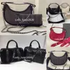 Zadig Voltaire Bag Chains Half Moon ZV Bags Moonrock Designer Pillow Bag Wings slipande läderkvinna axelväska nithandväska crossbody handväskekedja handväskor