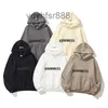 Fleece Cotton Ess Hoodie Hoodies Hoodies Graphic Mens Womenshiphoody Essent Hoody Men Womens Womens Black Gray White Forsialies Xatclothing O8E5