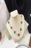 Designer ketting sieraden voor vrouwen vier blad klaver kettingen zwart groen agaat lang 10 tien bloemen hangende moeder van pearl vale2994829