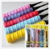 10pcs tenis raket aşırı şık antiskid bant emilmiş sarar badminton raket aşırı grip balıkçılık kızak geçirmez ter bandı Grip66670005