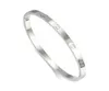 Bracciale per amanti delle donne Braccialetti in oro argento Uomo Gioielli di design di lusso Coppia in acciaio al titanio Moda semplice Diamante Bracciale personalizzato da 6 mm8728954