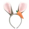 Oreilles de lapin de dessin animé, bandeau de radis, Judy lapin, oreilles d'animaux, accessoires pour cheveux, bandeau pour enfants, vente de cartes de cheveux, cadeau