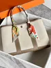 Luxury Designer tote Bags Hremmss Party Garden online store Handmade wax thread canvas garden bag hand held bucket 2023 new crossbody leather for Have Real Logo