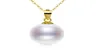 XF800 Pure 18k Yellow Gold Necklace Pendant Natural Freshwater Pearl Trendy Party Gift Real AU750 Fine Jewlery for Women D221 22086200833