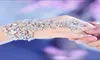 Luksusowe eleganckie kryształowe kryształowe diamenty Bransoletka ślubna rękawiczka ślubna impreza nowożeńca