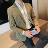 Herenpakken Mode Zakelijk Koreaans Corduroy Klein Jasje Mannen Slanke Casual Knappe Vier Seizoenen Blazers