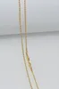 Collier rempli d'or entier, 1 pièce, bijoux à la mode, chaîne à maillons en boule de perles, collier de 2mm, pendentif 1630 pouces, chaîne 15246955
