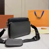 Schwarze Handtaschen für Herren, Leder-Umhängetasche für Herren, Umhängetaschen, Luxus-Umhängetasche, Umhängetasche, Designer-Handtasche, Tragetasche für Herren mit Box, kleine Geldbörsen für Herren, Geldbörsen