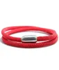Bracelet à cordes rouges multicouche Simple breloques en acier inoxydable Bracelet à corde magnétique pour femmes hommes Bracelet bijoux Pulseira charme 8290410