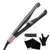 2 I 1 Multifunktion Spiral Hair Curler Straceener Snabbt uppvärmning Twist rätning Curling Iron Negative Hair Styling Tool